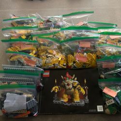 LEGO 71411 The Mighty Bowser - 100% Complete with Instruction Manual - Super Mario Bros