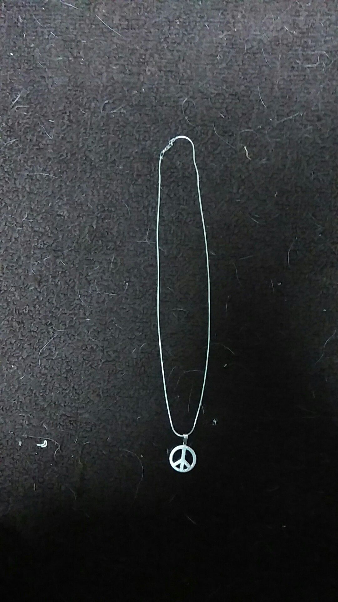 9.25Italy chain with 9.25 peace charm