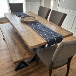 Dining Table + Stool And chairs