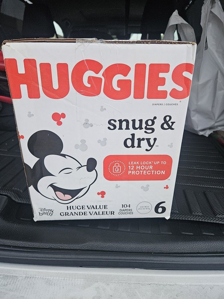 Huggies Size 6 $40 104 Count