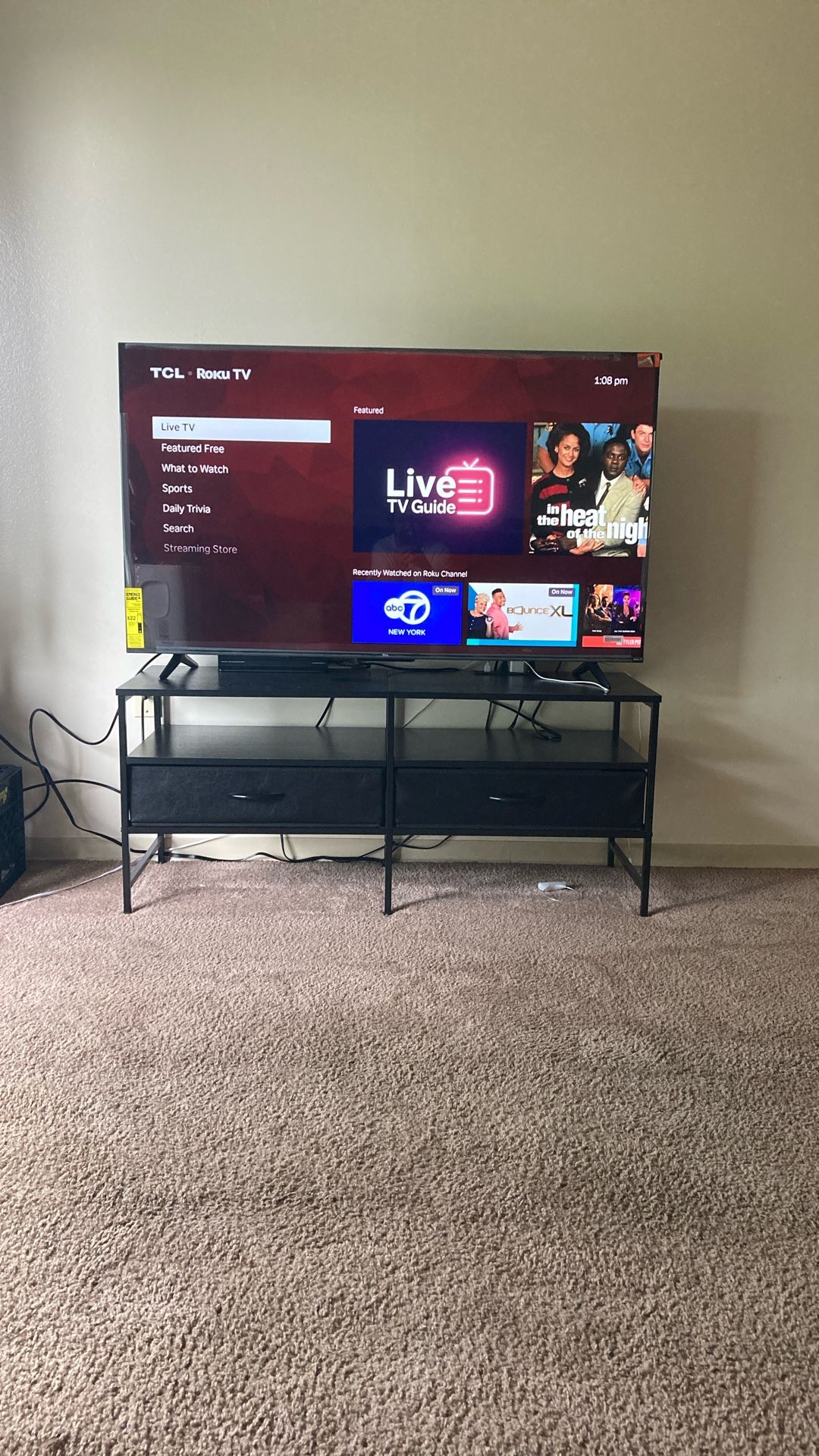 55in tv & Stand