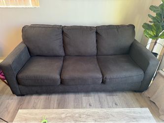 Charcoal gray couch