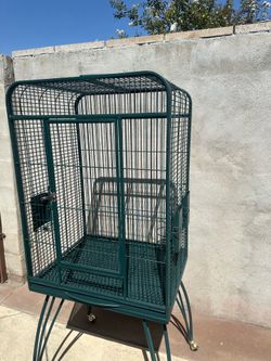 Iron parrot cage