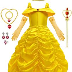 NWT Dress Toddler Girl BELLE Look A Like With Accessories Me