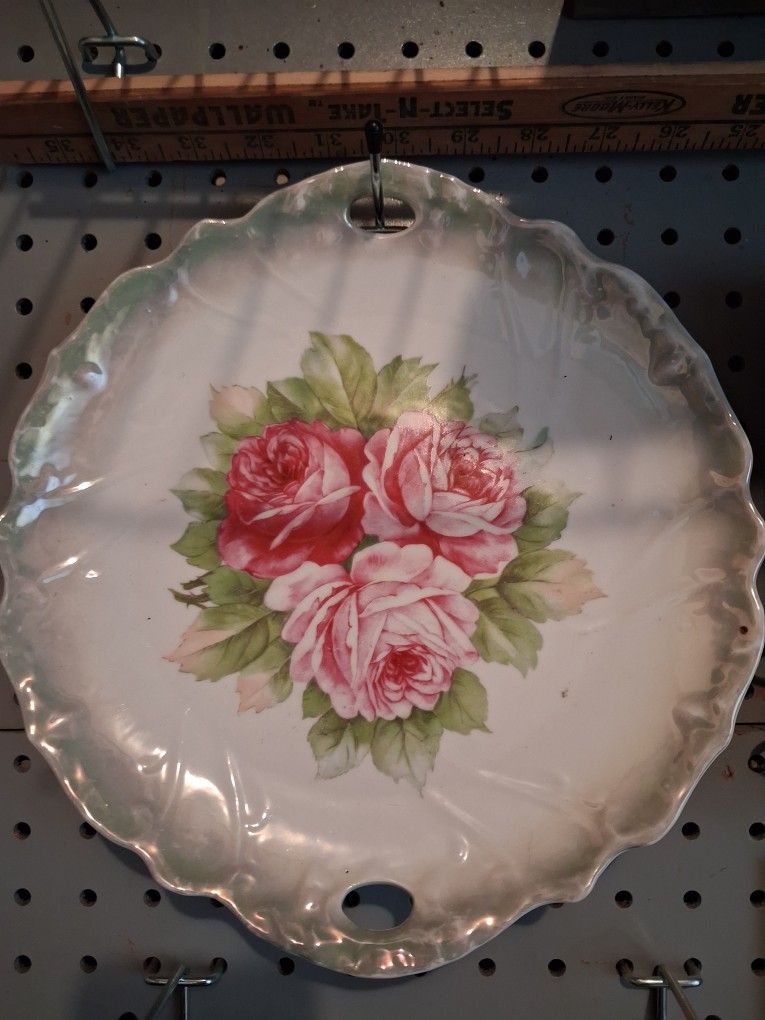 Porcelain Mare In Germany Plate Vintage