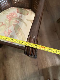 Vintage cane rocking chair