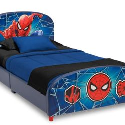 Upholstered  Spiderman Twin Bed