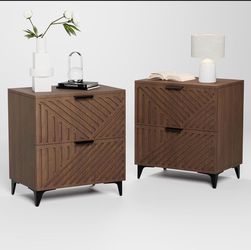 Brown Royal Windsor Small Night Stand Set of 2