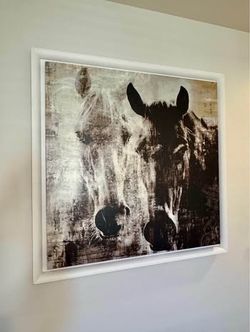 Framed horse art print