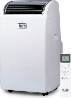 BLACK+DECKER Smart Portable Air Conditioner, 14,000 BTU, BPACT14WT, White 10,200 BTU SACC for Rooms up to 700 Sq. Ft., Smart 3-in-1 Portable AC, Fan a
