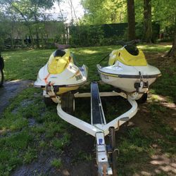 96 & 97 Yamaha Waverunners 