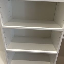 4 Brand New White Closet Shelves.