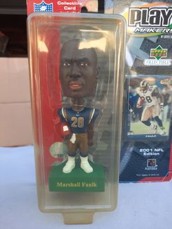 Upper Deck 2001 Marshall Faulk Bobblehead