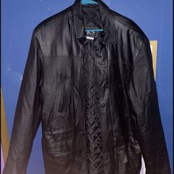 Men’s leather jacket size extra large brand KS