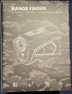 Upgraded 0.5 Second Easily Lock on a Pin Golf Rangefinder with Slope 2X HD Bright LCD, 1500 Yards Range Finder for Golf/Hunting, 7X Magnification with
