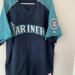 GAME WORN SEATTLE MARINERS JERSEY XXL