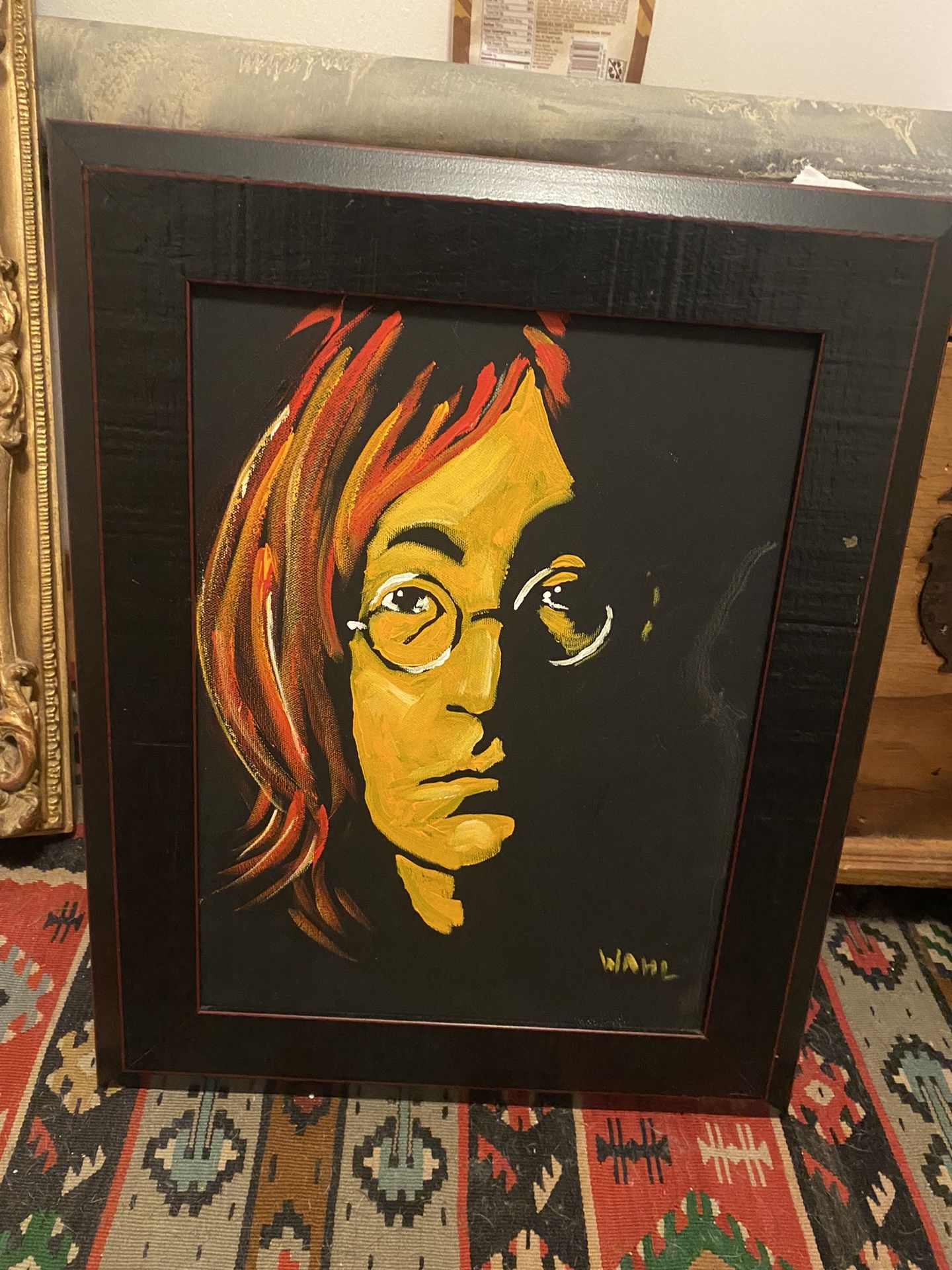 Erik Wahl Original John Lennon Painting