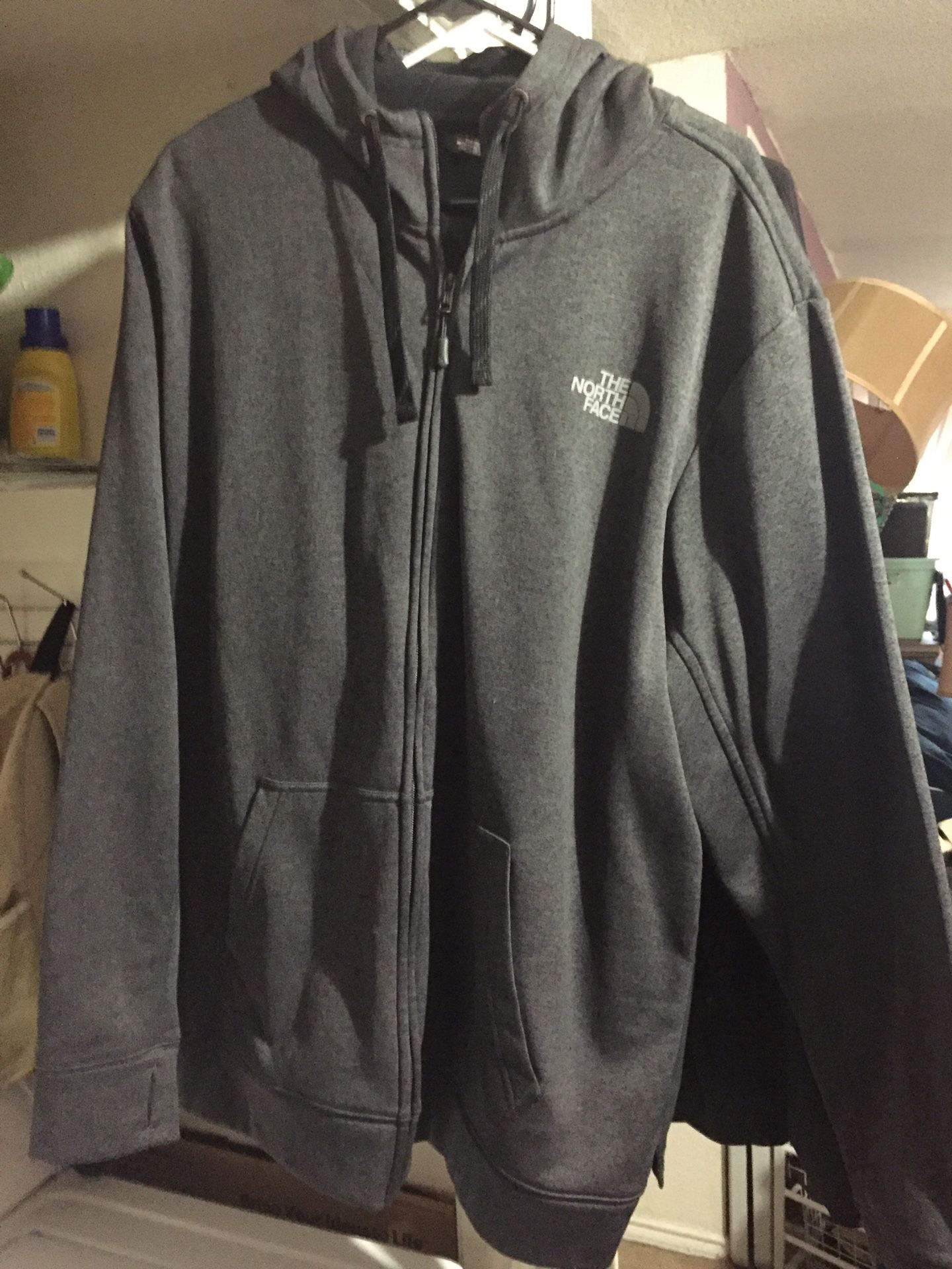 North Face hoodie full zip jacket XXL