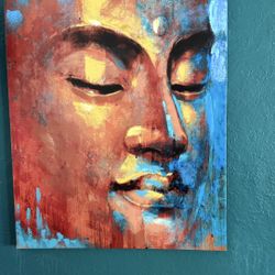 🎨 Vibrant Buddha Canvas Wall Art – Peaceful & Bold Statement Piece