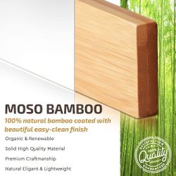 Bambüsi Premium Bamboo Drawer Dividers - Kitchen Adjustable Drawer Organizers - Expandable Drawer Separators Organization, Spring Loaded, for Home, Cl