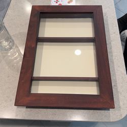 Shadow Box Display Case -Glass And Wood
