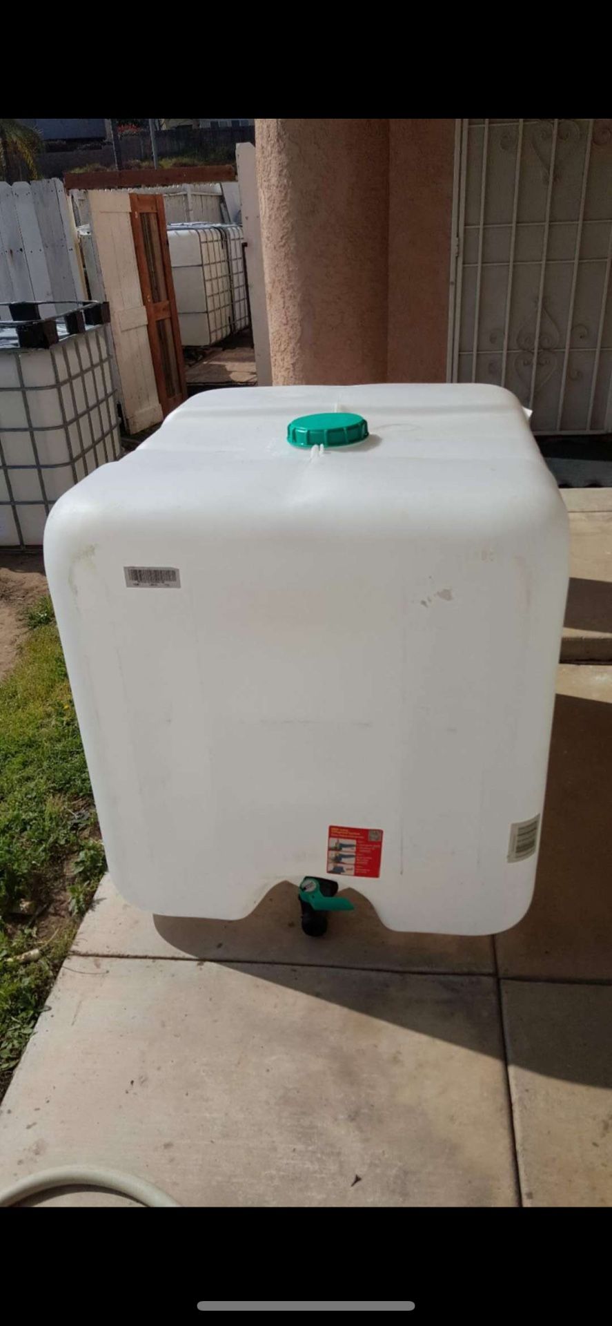 250 gallon plastic water tank $85 each
