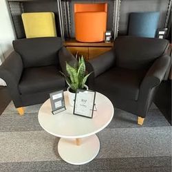 Set Of black Lounge Chairs- $300