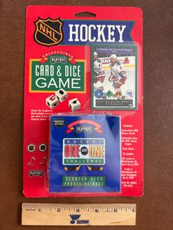 1996 NHL HOCKEY PLAYOFF CARD & DICE GAME NEW