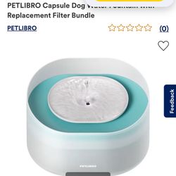 Dog Water Fountain Bowl
