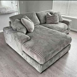 Chic Corduroy Chaise Sectional Sofa – Perfect for Relaxation! 🛋️ Visit us at BetterHomeFurnitures.com for Exclusive Deals!