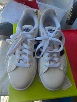 Adidas Cloudfoam White Low-Top Sneakers