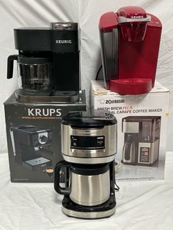 Coffee Makers & Espresso Machines (Sold Separately) - Keurig, Krups, Zojirushi & Hamilton Beach