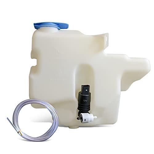 WW#27 OEM-WT-VW1288112 Factory Style Windshield Washer Fluid Reservoir w/Pump & Cap Compatible with 1999-2010 Golf / 2001 Jetta