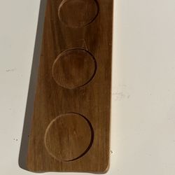 Small, Wooden Candle Holder