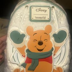 Loungefly Disney Winnie the Pooh Snow Angel Swivel Mini Backpack
