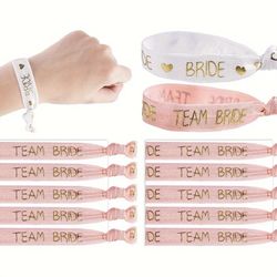 Brand New Brides & Bridesmaid Hair Tie Bracelets Set Of 11