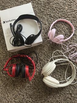 Verbatim Stereo Headphones with Microphone