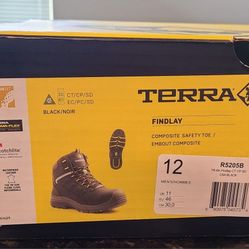 Size 12 Men's Terra 6" Findlay Composite Toe Waterproof Boots
