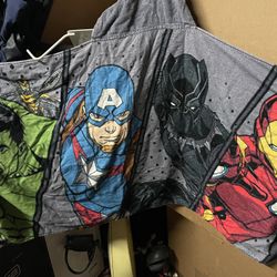 Kids Avengers Wrap Towel With Hood