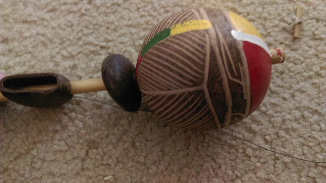 HANDMADE hand painted maraca from Jamaica