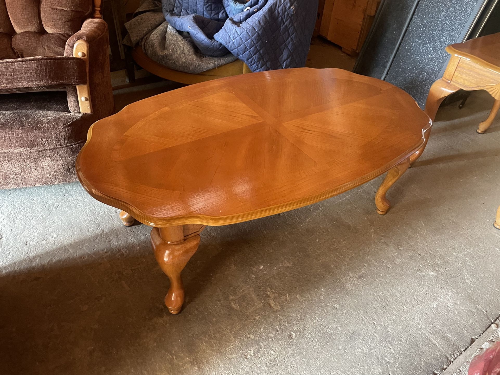 Wooden Coffee Living Room Tables With 2 Ends.