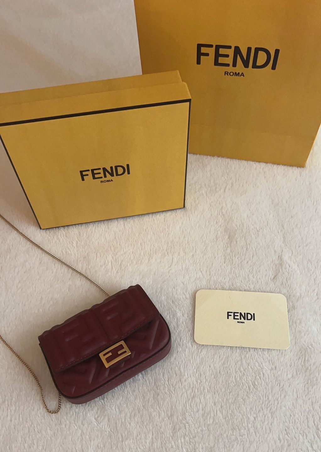Authentic New Fendi Wallet Cross bag