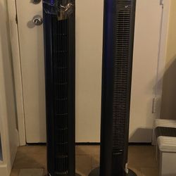 MAKE ME AN OFFER -   2 TOWER FANS. ORIGINALLY $90 EACH