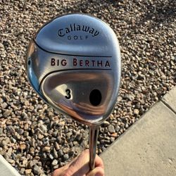 Callaway Golf Big Bertha 3 Fairway Wood Firm Graphite Shaft