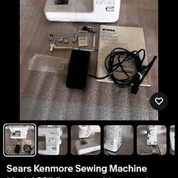 Kenmore Sewing Machine Model (contact info removed)0790 With Foot Pedal & Accessories