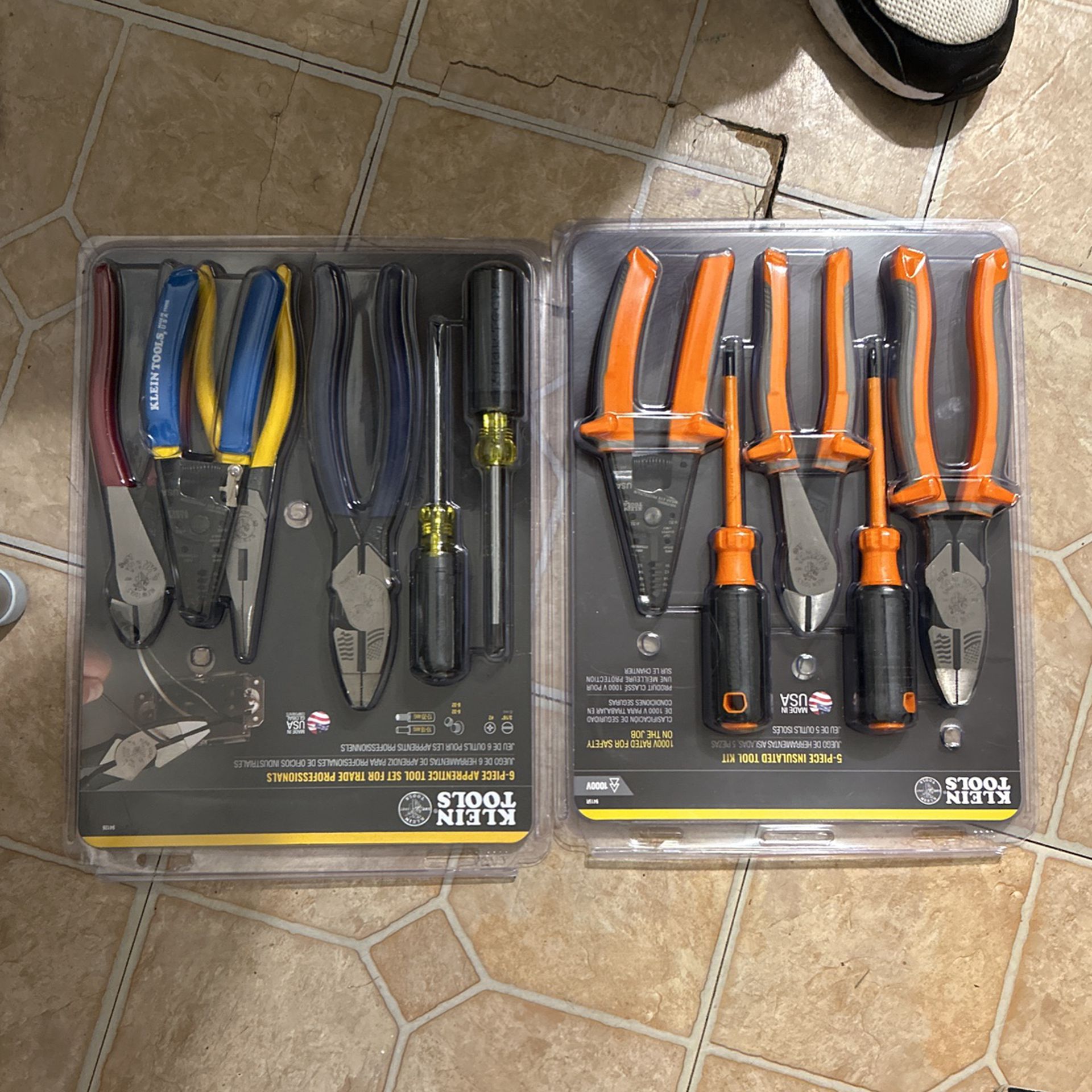 2 Brand New Klein Insulated Tool Sets 