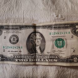2 Dollar Bill