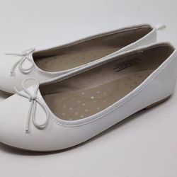 Girls' Diana Slip-On Ballet Flats White Shoes - Cat & Jack - SIZE 3