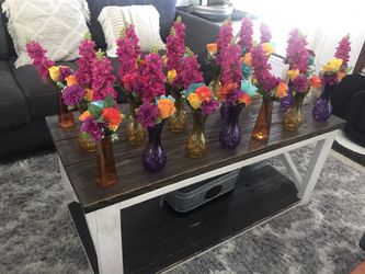 18 Flowers vases/ floreros