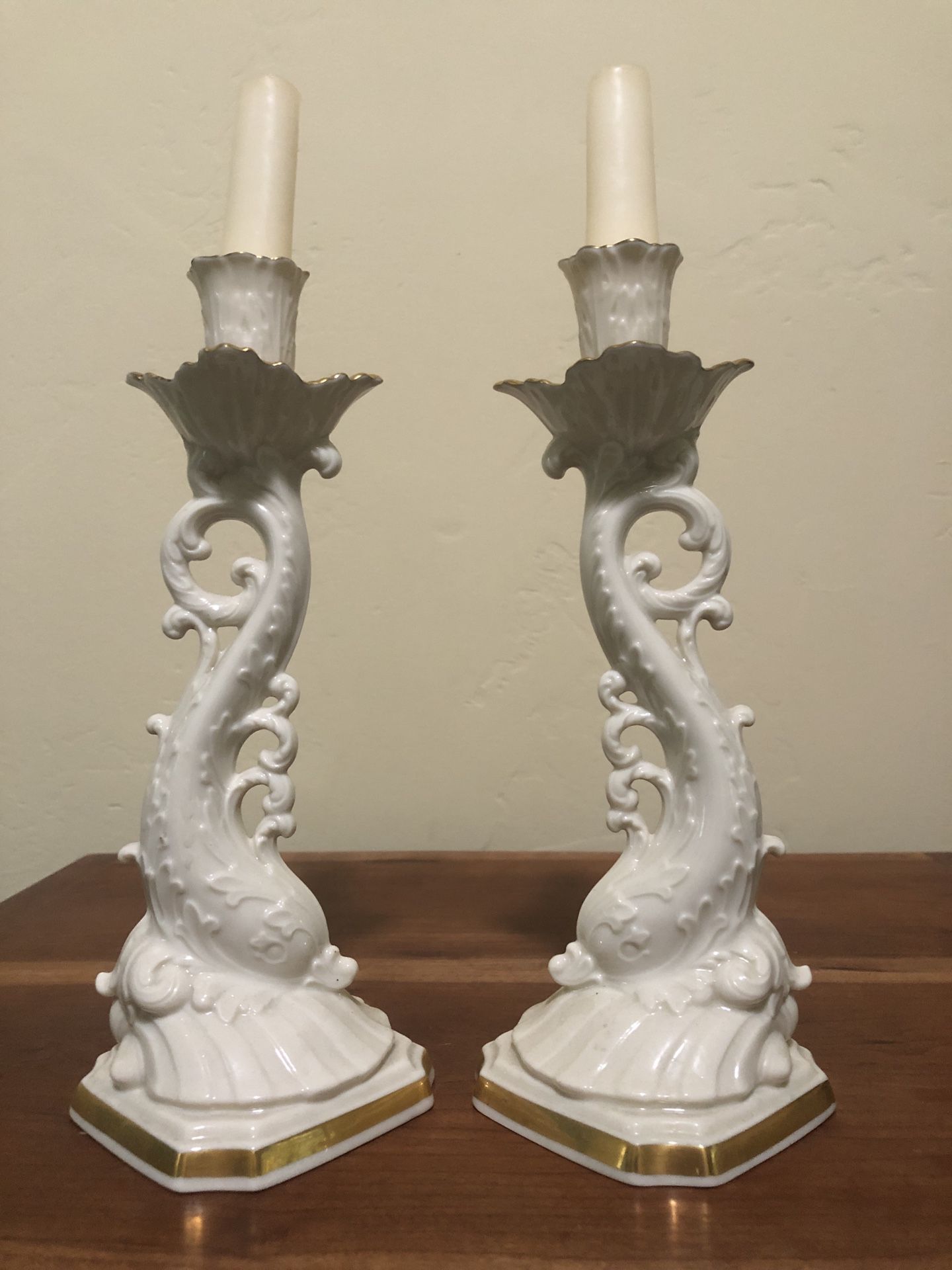 Lenox porcelain candlestick holder